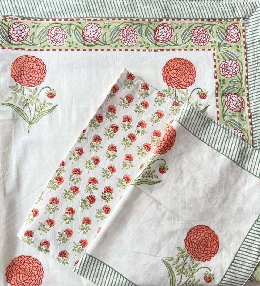 Flat Bed Sheet Set | King | Marigold