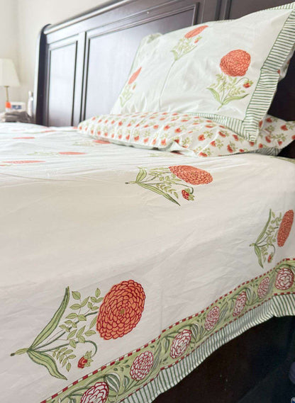 Flat Bed Sheet Set | King | Marigold