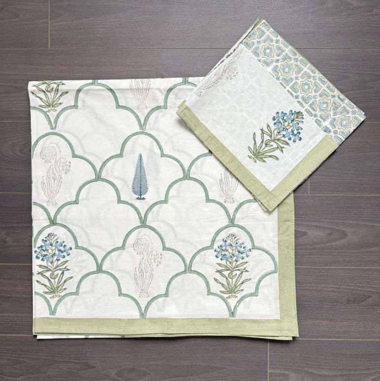 Flat Bed Sheet Set | King | Painted Tree