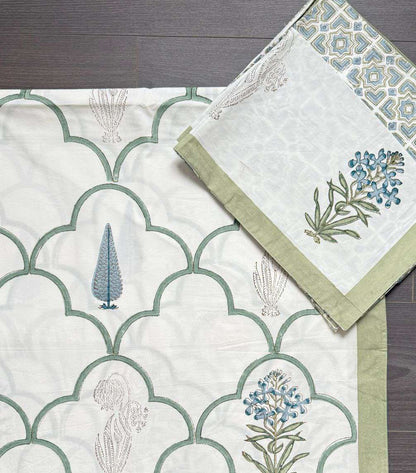 Flat Bed Sheet Set | King | Painted Tree