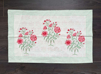 Flat Bed Sheet Set | King | Peach Floral