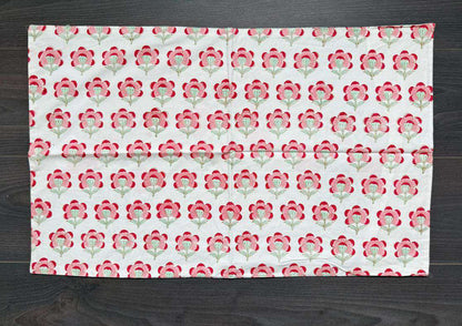 Flat Bed Sheet Set | King | Peach Floral