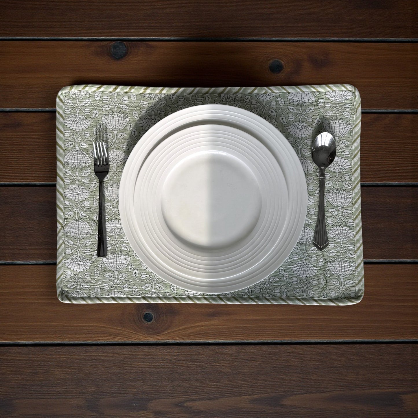 Table Mat | Mint Floral