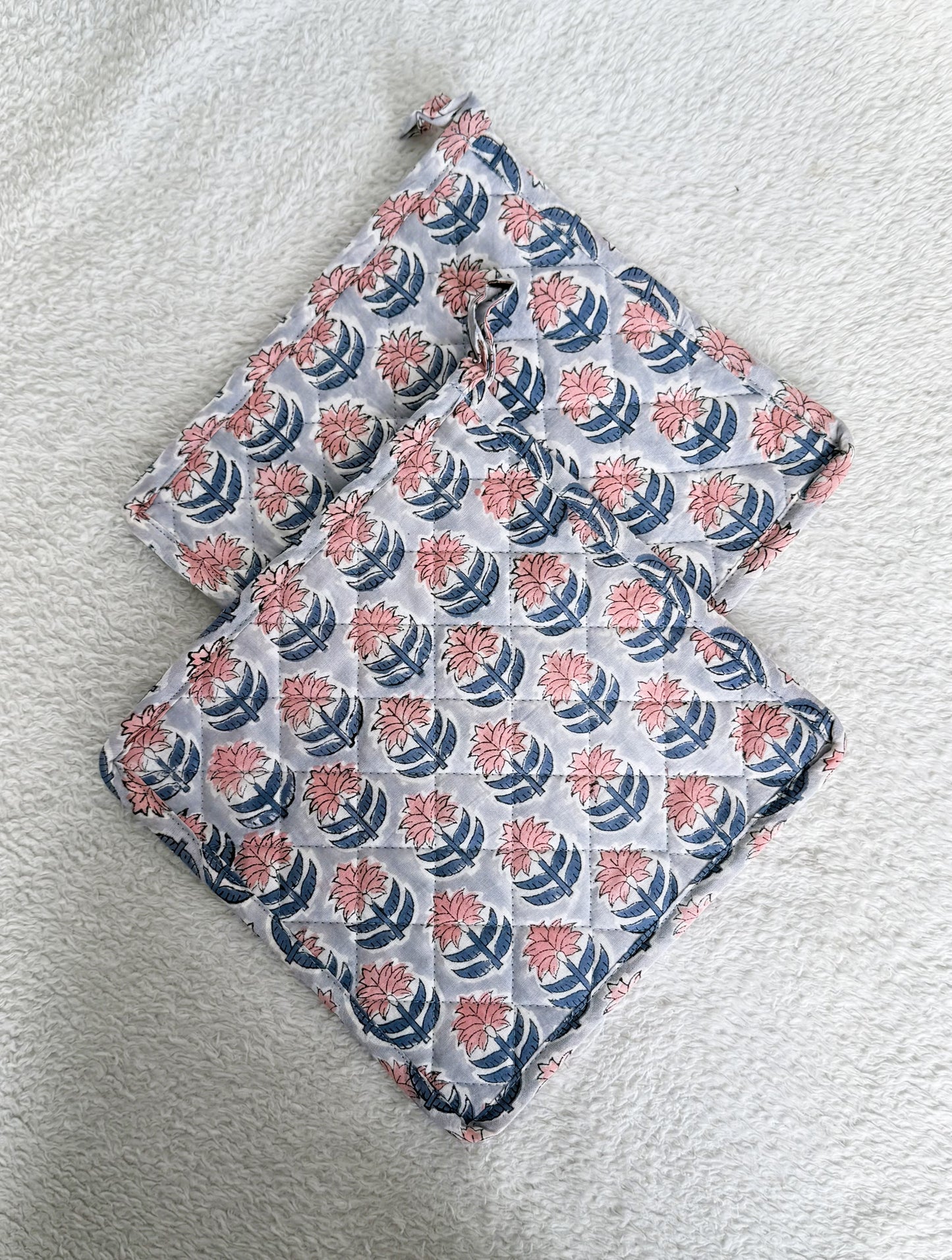 Pot Coasters | Grey Floral