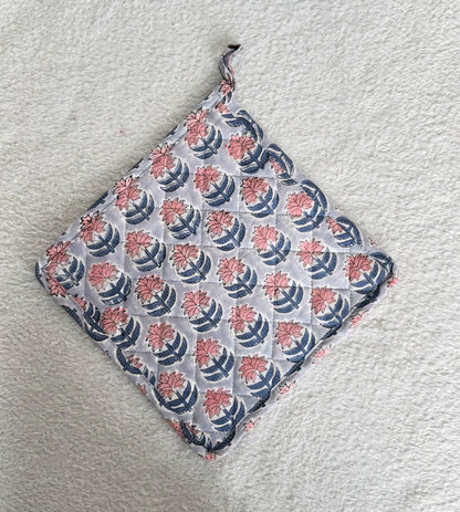 Pot Coasters | Grey Floral