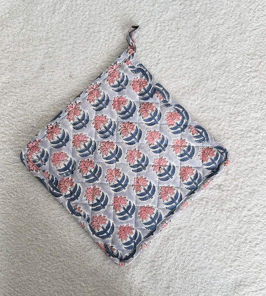 Pot Coasters | Grey Floral