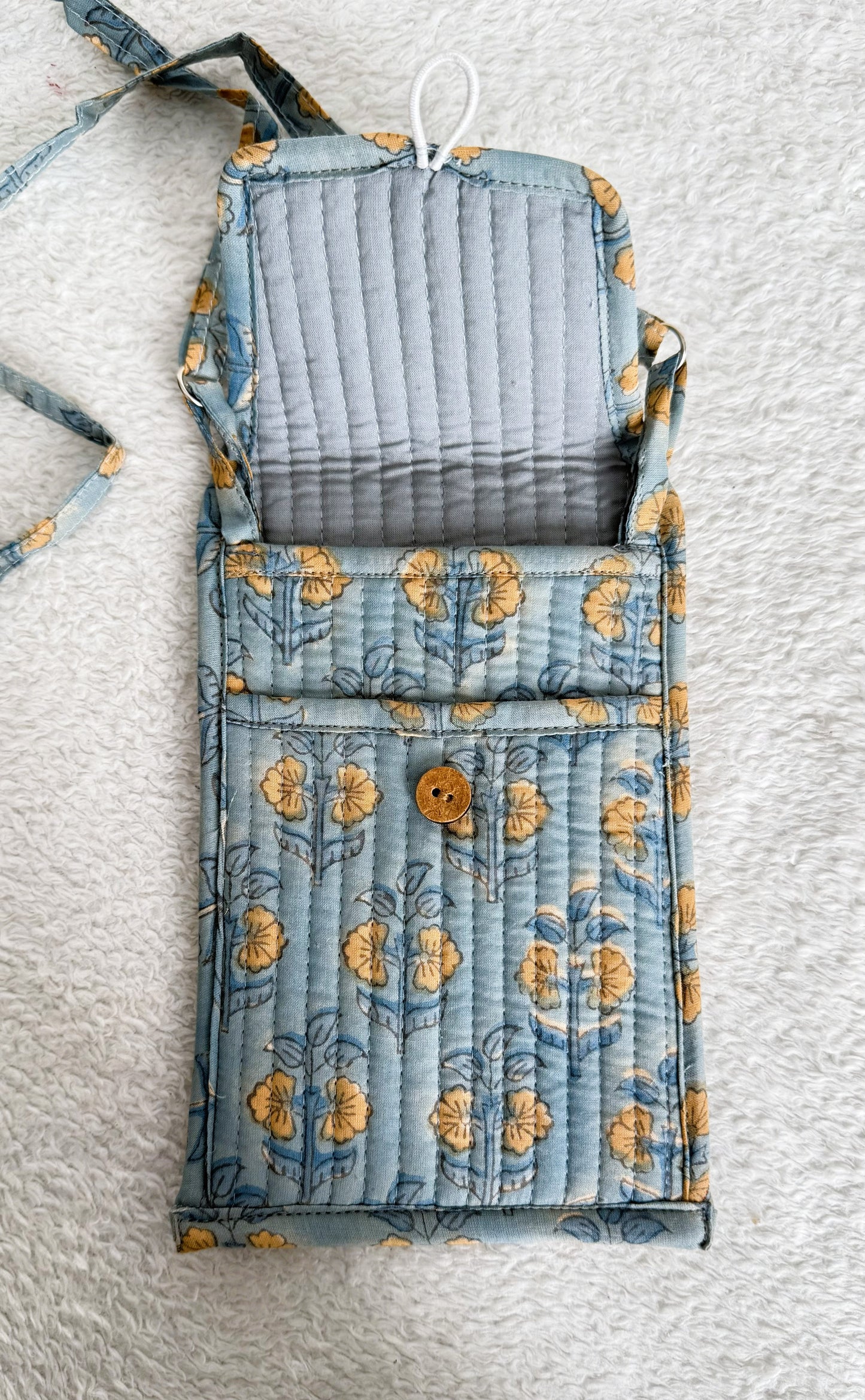 Mobile Bag | Grey Floral