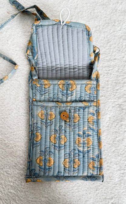 Mobile Bag | Grey Floral