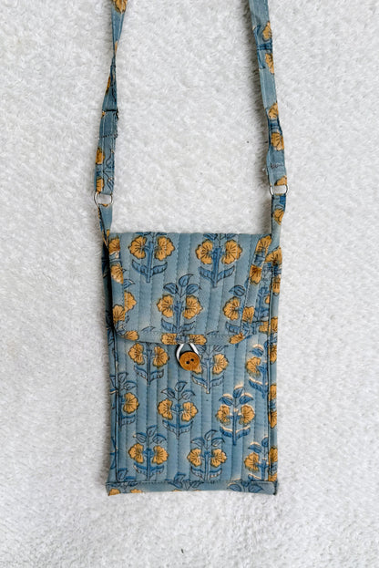 Mobile Bag | Grey Floral