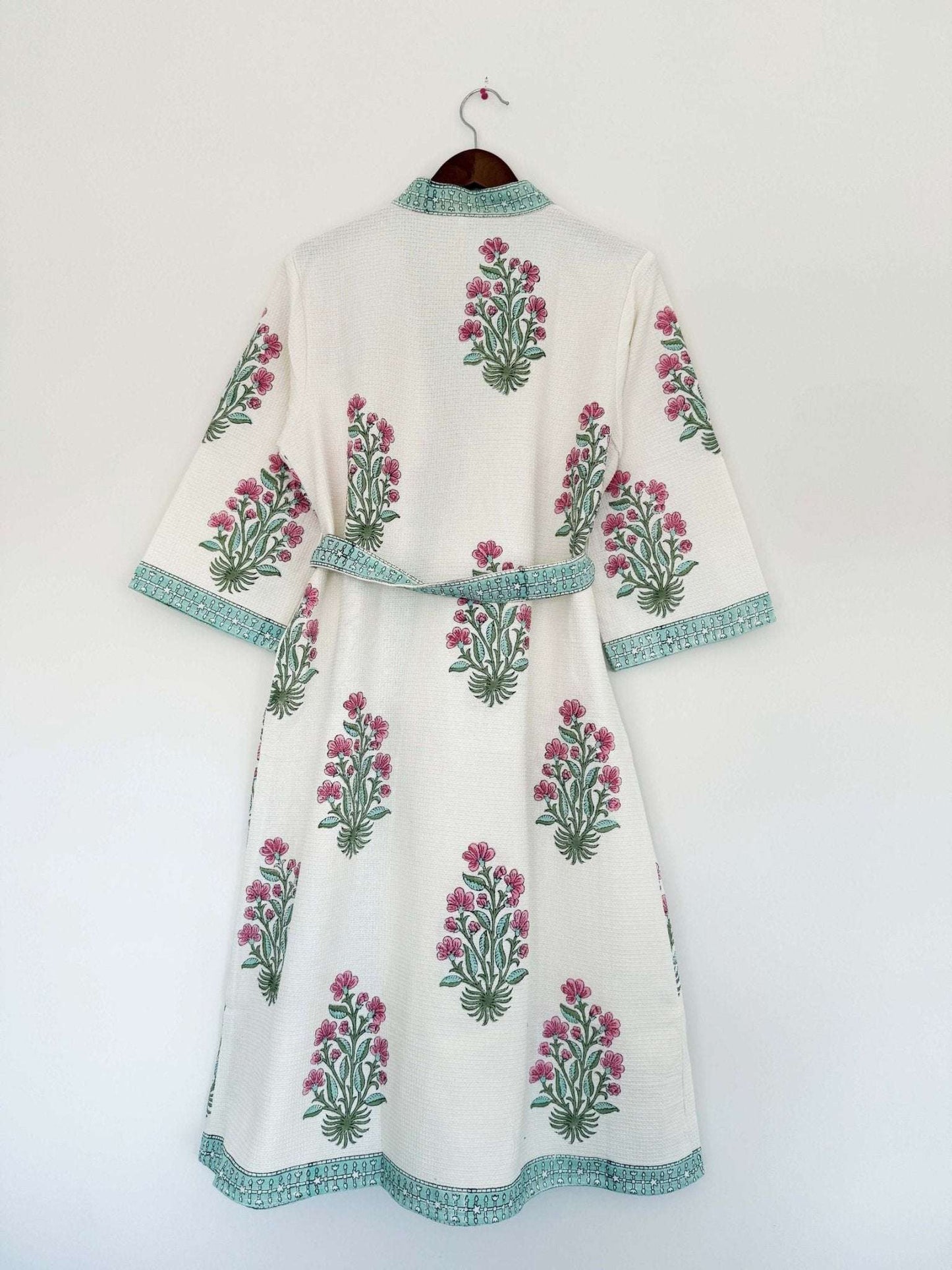 Hand Printed Bathrobe | Floral Heritage