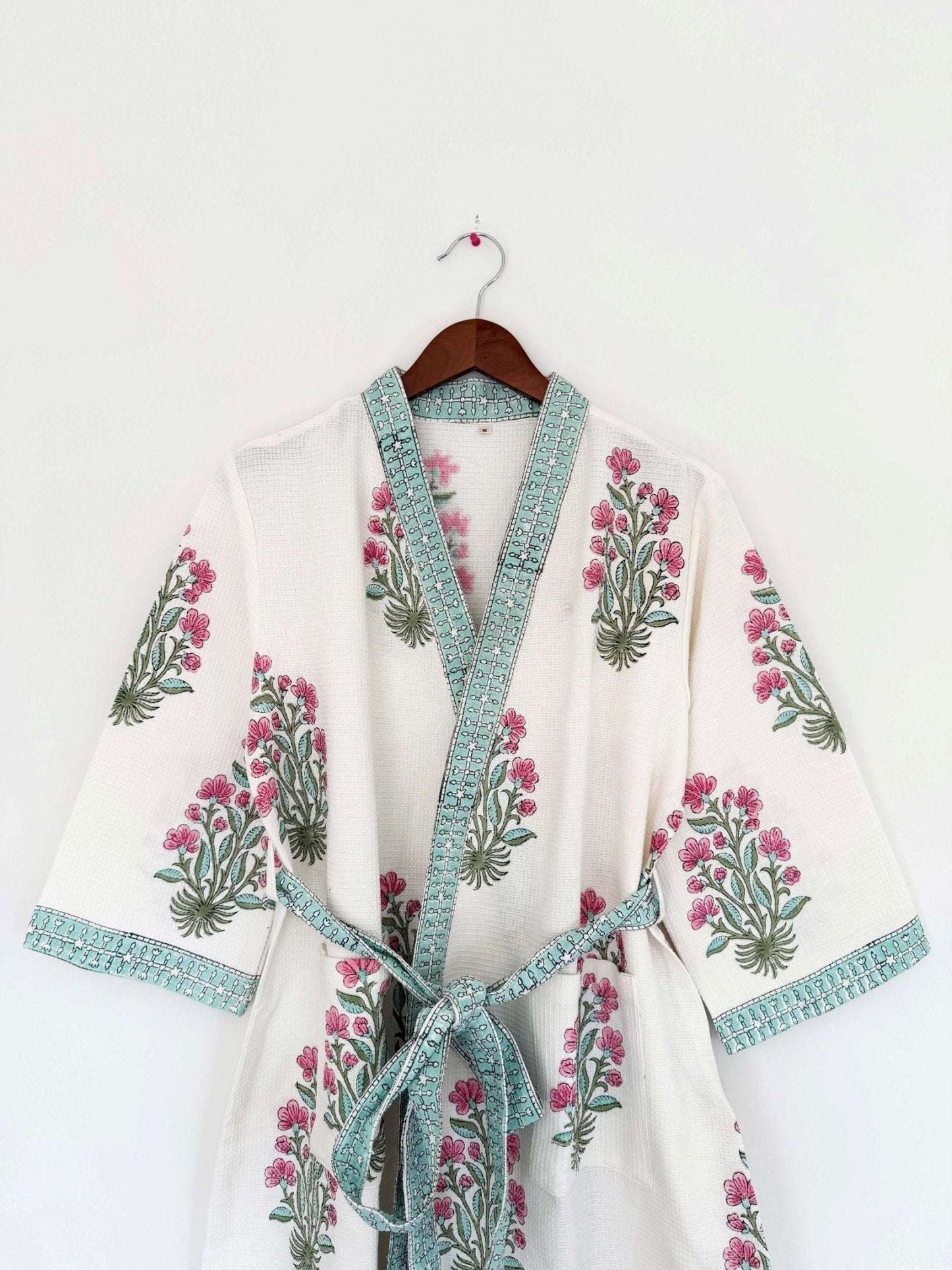 Hand Printed Bathrobe | Floral Heritage
