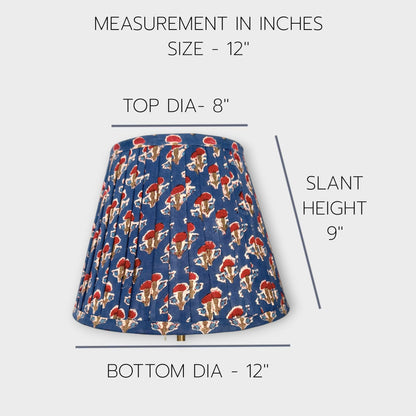 Pleated Lampshade | Mughal Floral