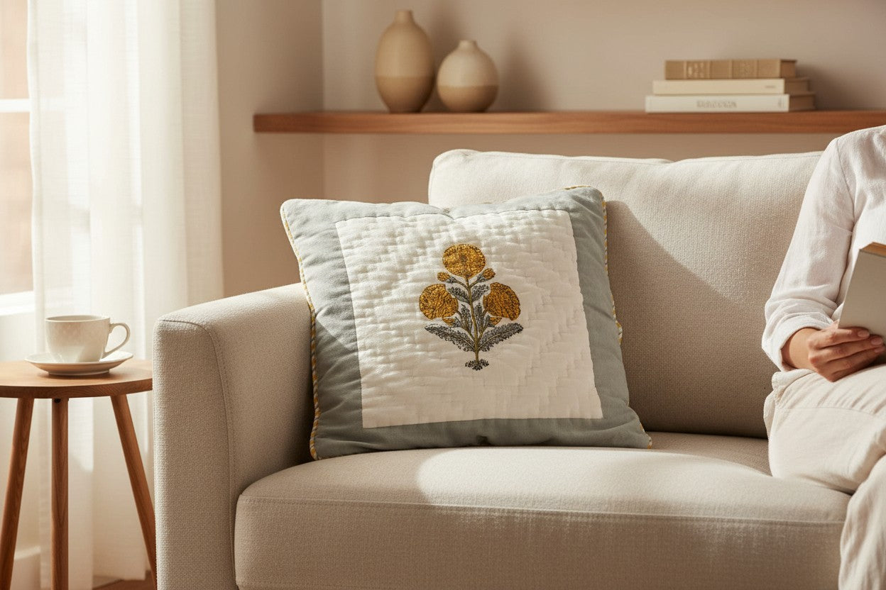 Cushion Cover | Marigold Floral