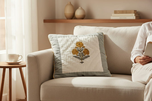 Cushion Cover | Marigold Floral