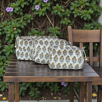 Set of 3 Pouches | Marigold