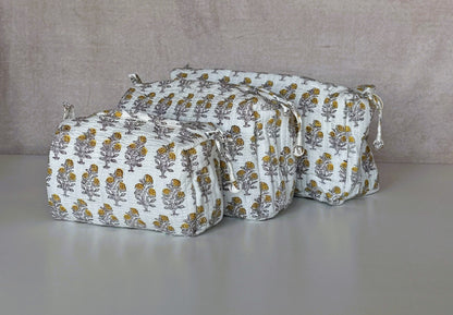Set of 3 Pouches | Marigold