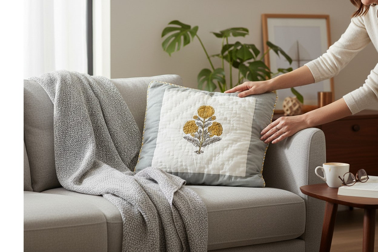 Cushion Cover | Marigold Floral