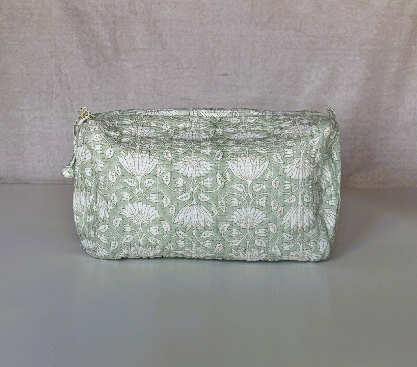 Set of 3 Pouches | Mint Floral