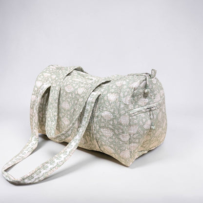 Duffle bag | Mint Floral