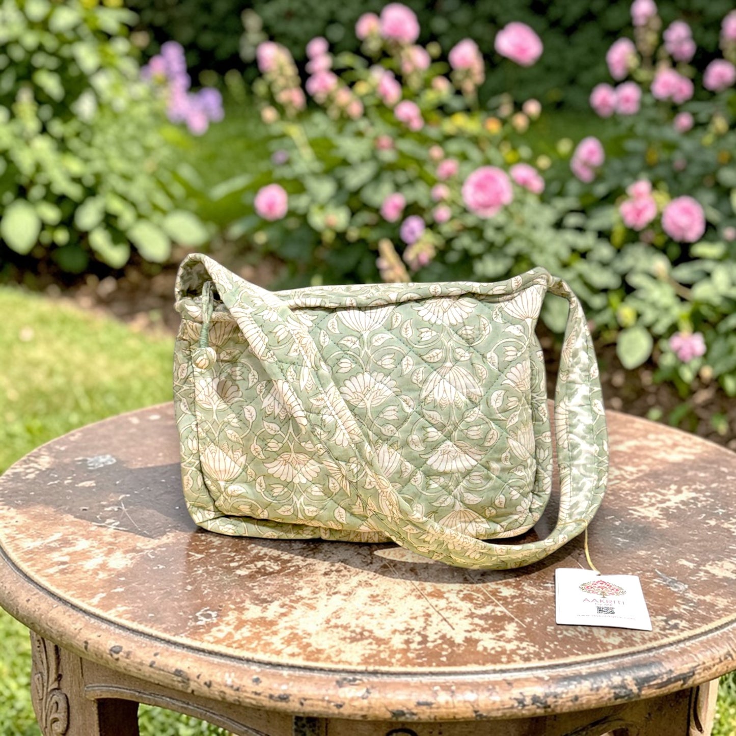Shoulder Bag | Mint Floral