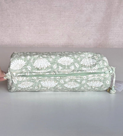 Pencil Pouch | Mint Floral