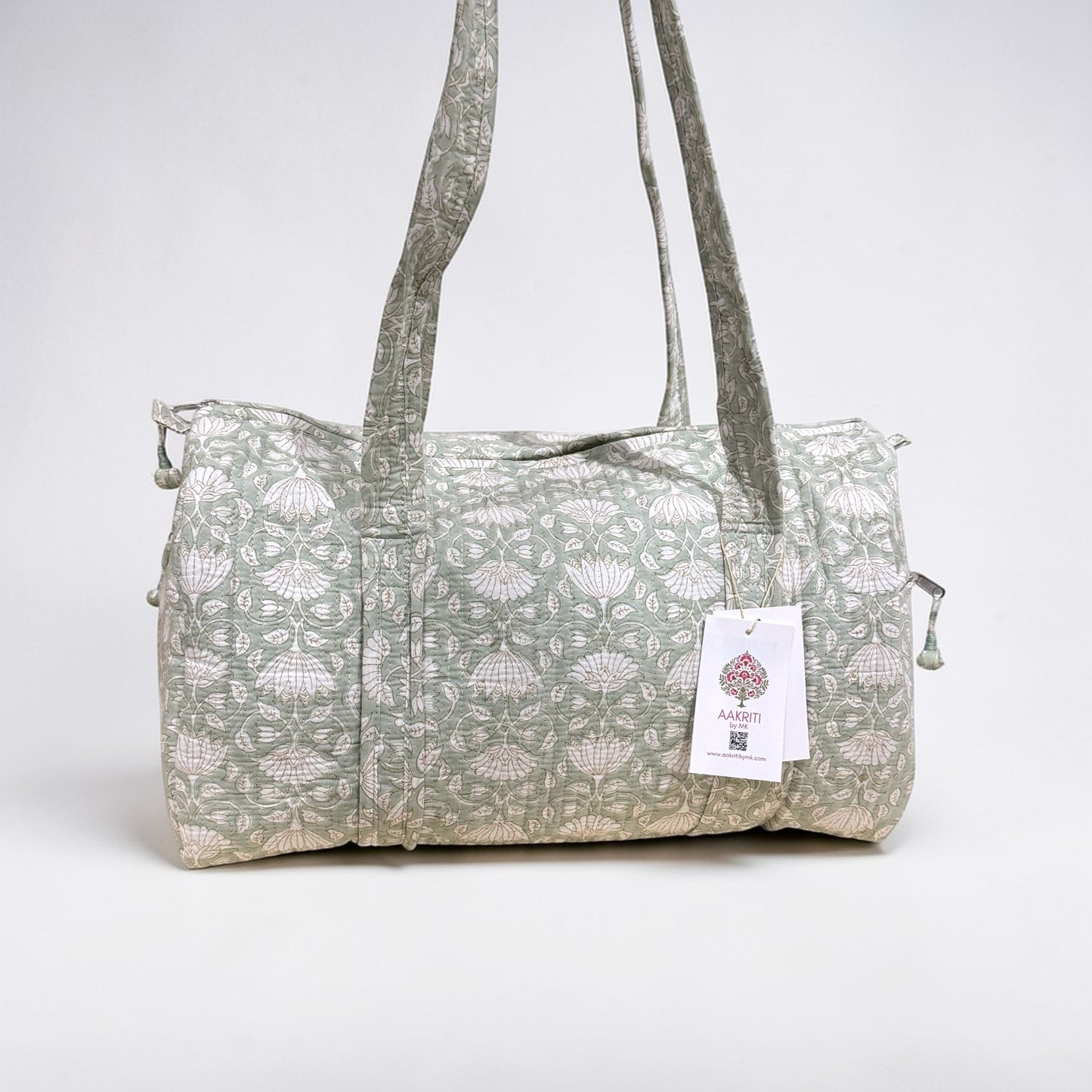 Duffle bag | Mint Floral