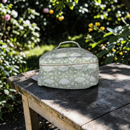 Vanity Pouch | Mint Floral