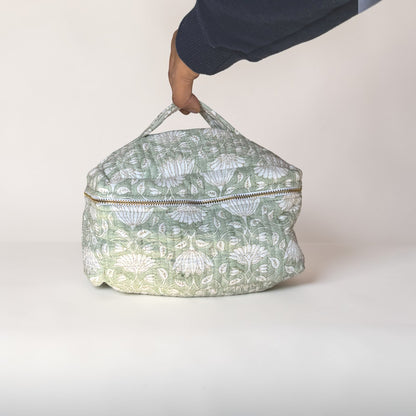 Vanity Pouch | Mint Floral