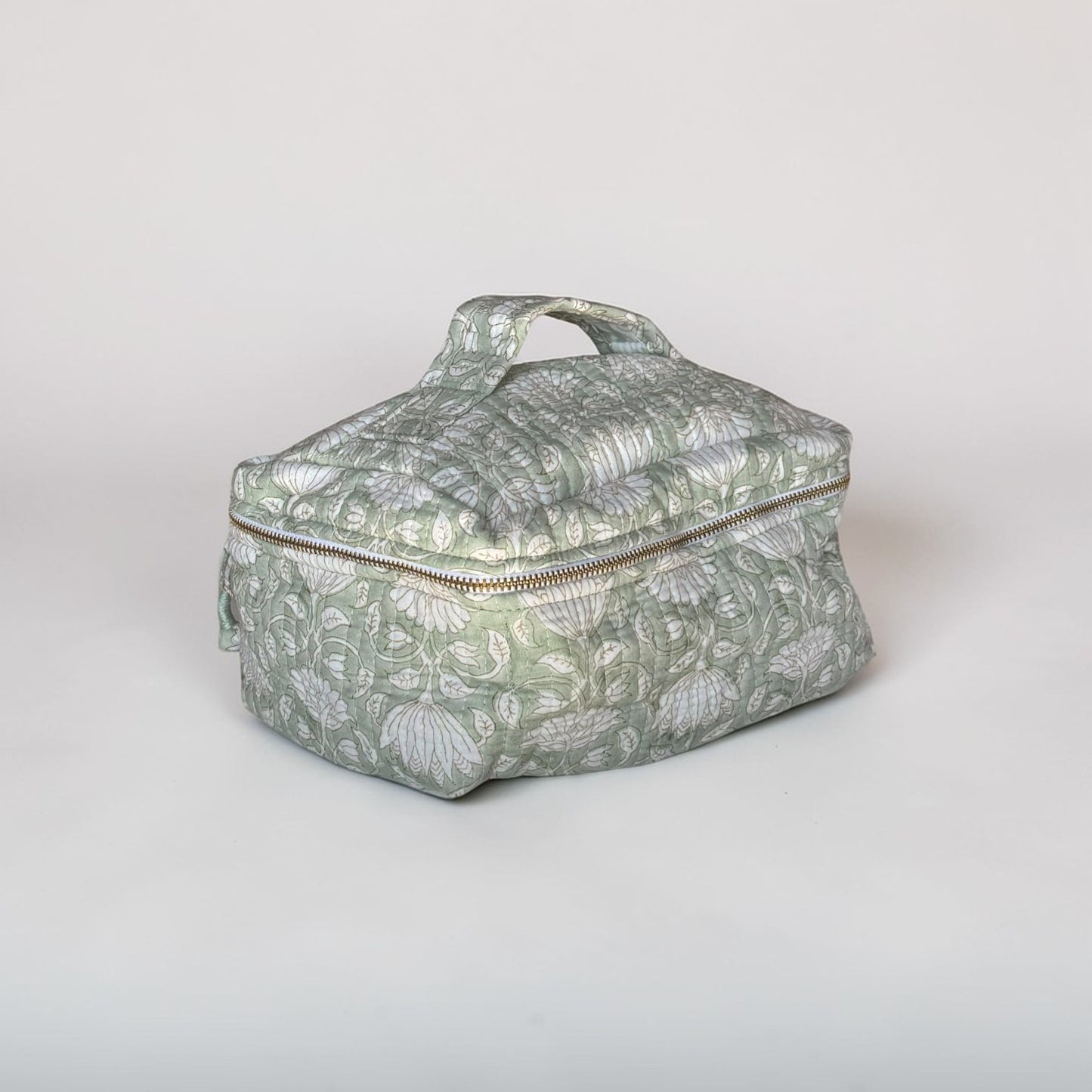 Vanity Pouch | Mint Floral