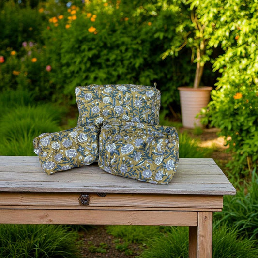Set of 3 Pouches | Olive