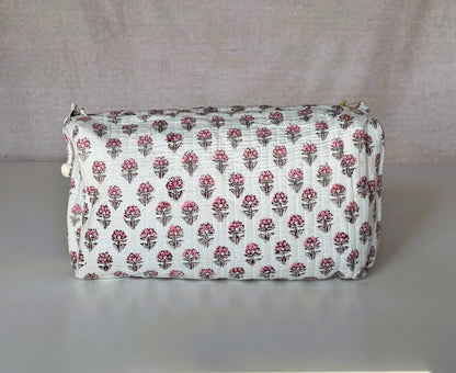 Set of 3 Pouches | Mini Pink Floral