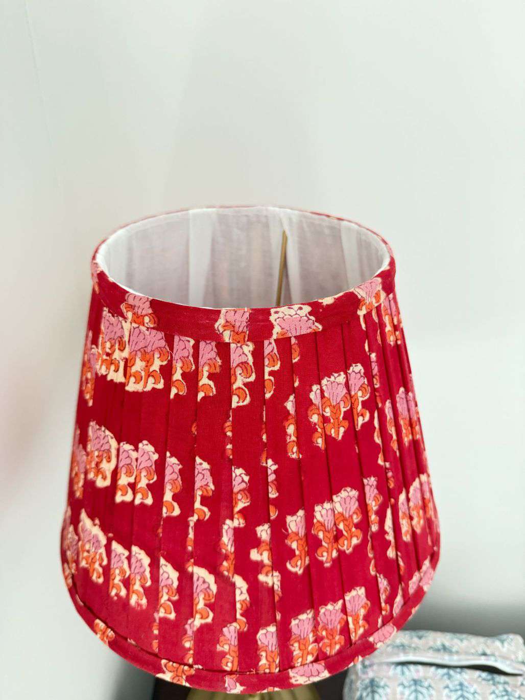Pleated Lampshade | Red
