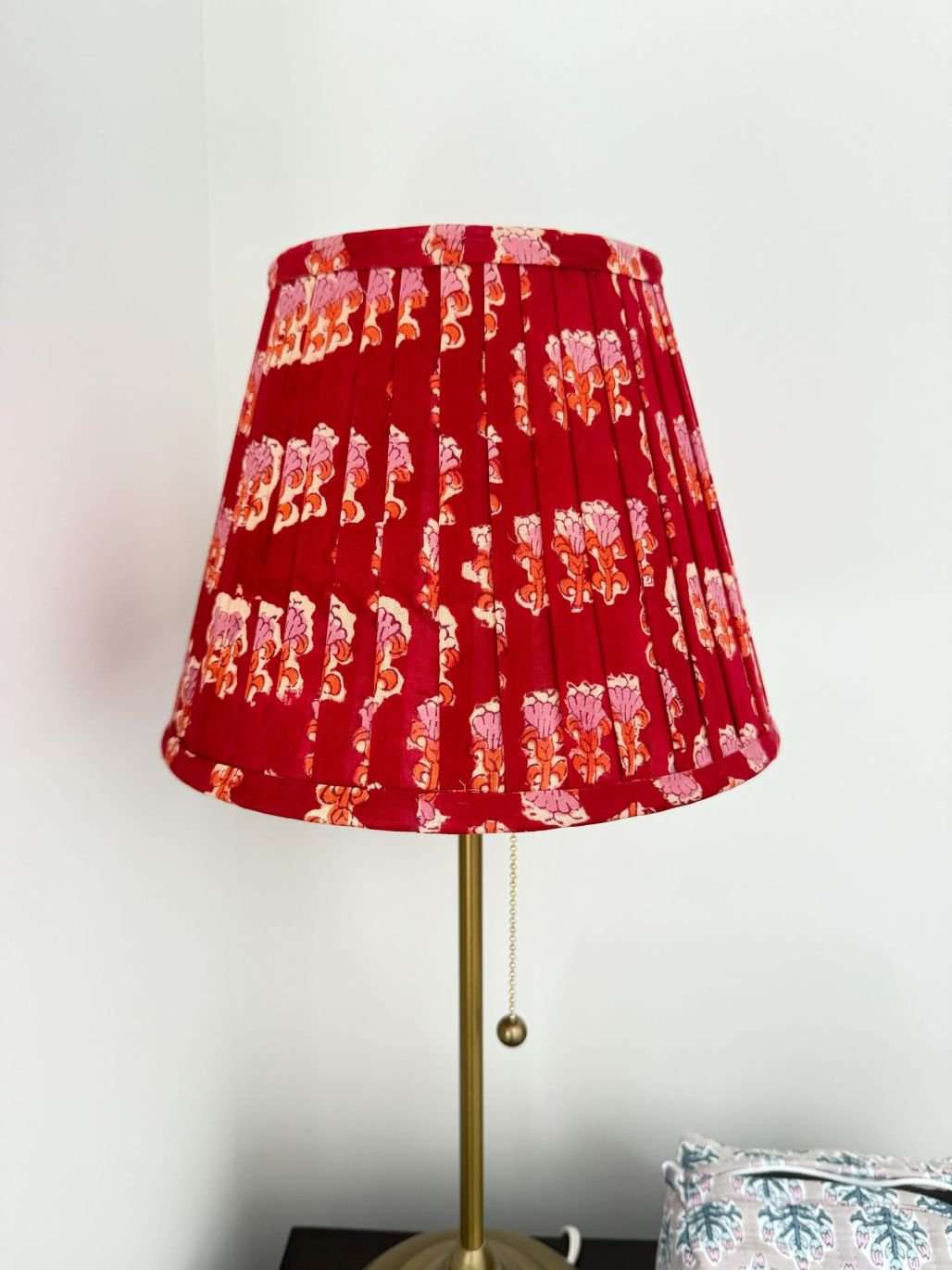 Pleated Lampshade | Red