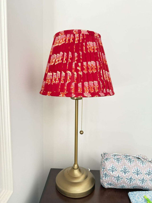 Pleated Lampshade | Red