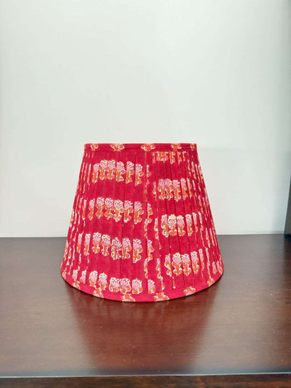 Pleated Lampshade | Red