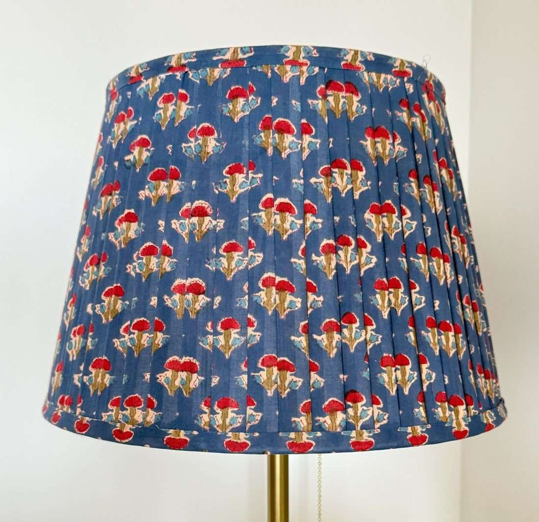 Pleated Lampshade | Royal Blue