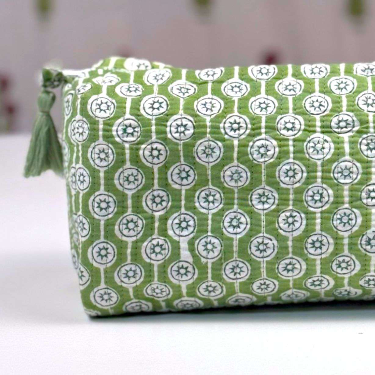 Pouch | Green Star Print