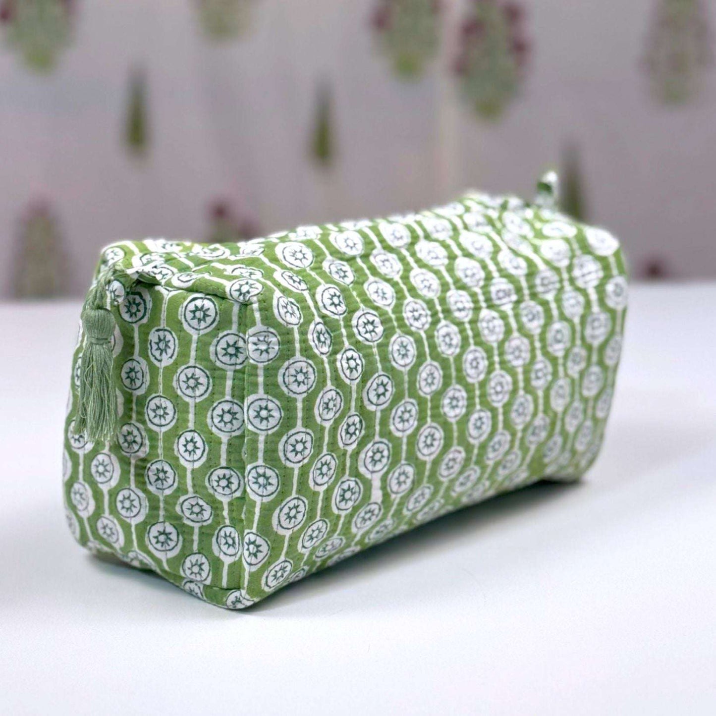 Pouch | Green Star Print
