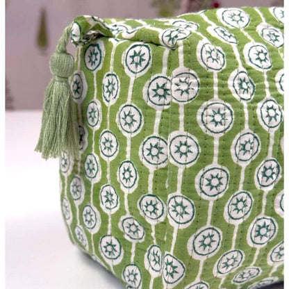 Pouch | Green Star Print