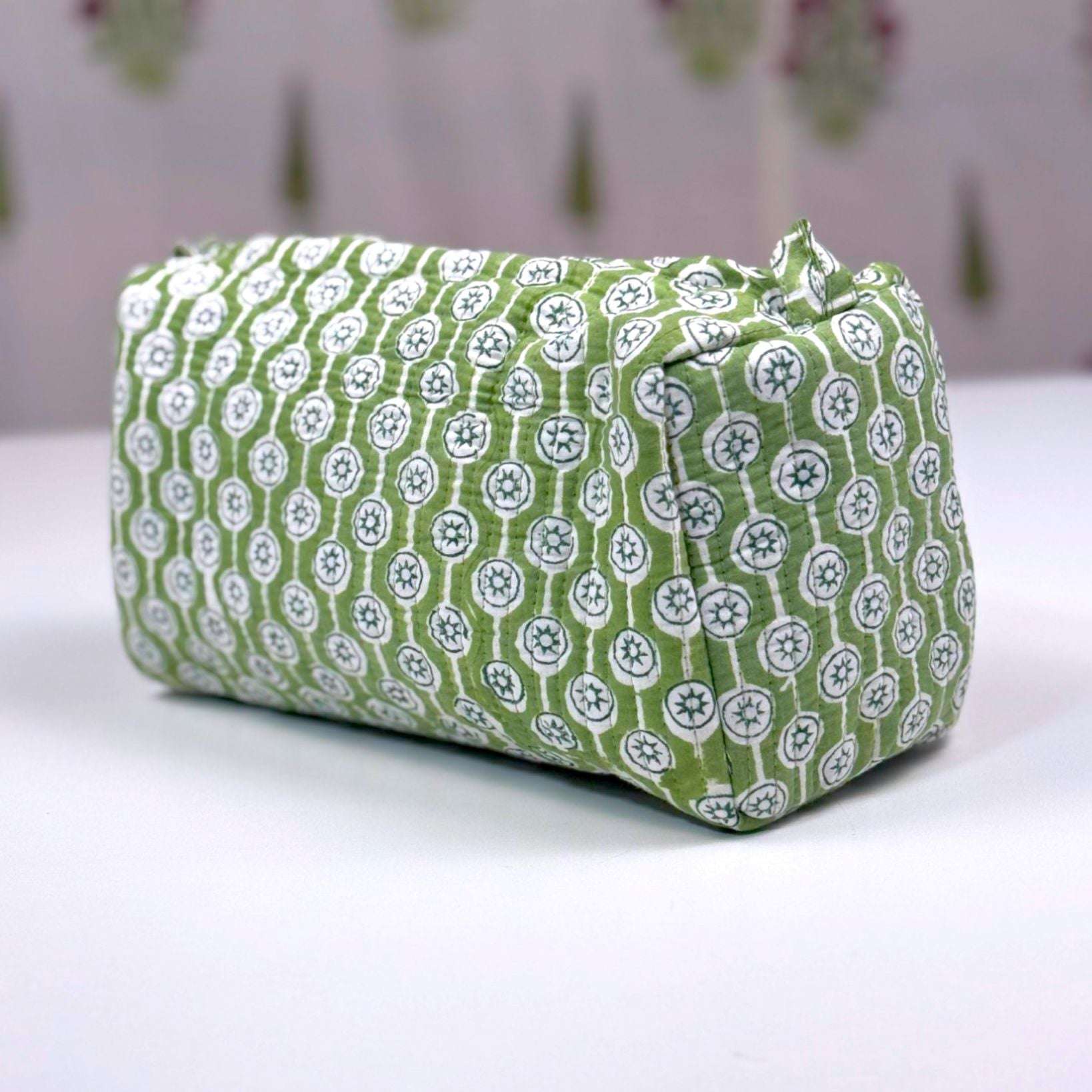 Pouch | Green Star Print