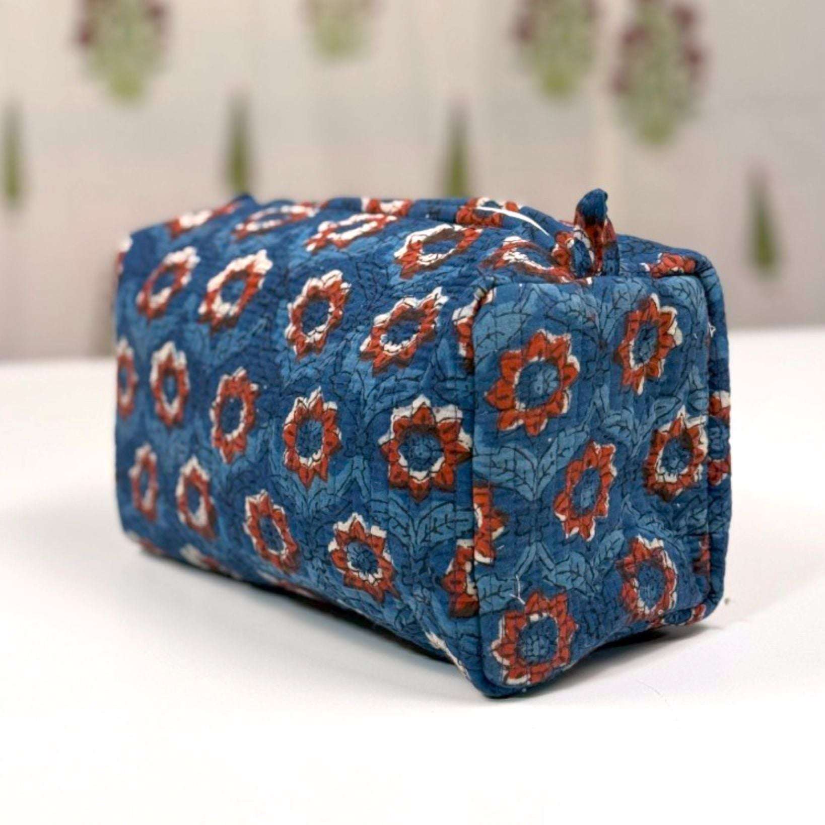 Pouch | Navy Red Floral