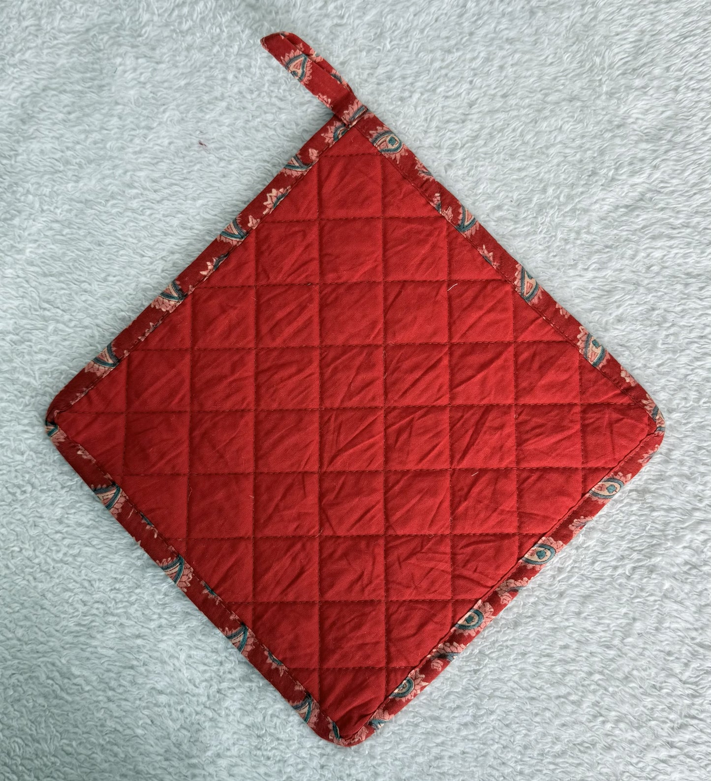 Pot Coasters | Red Floral