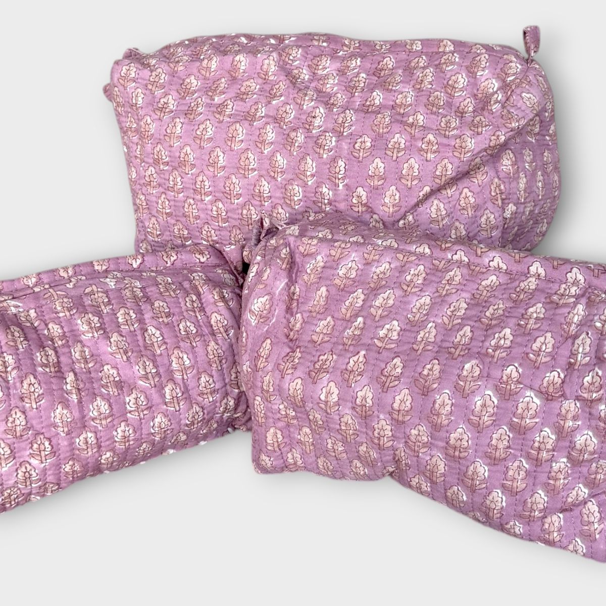 Set of 3 Pouches | Dusty Rose