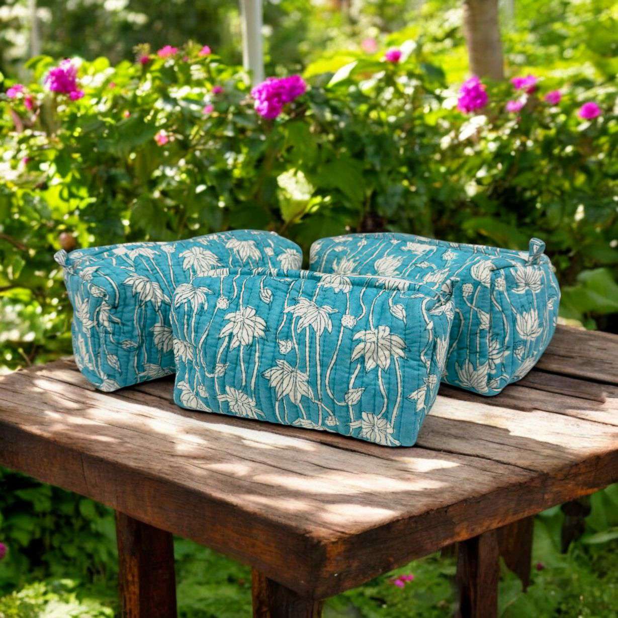 Set of 3 Pouches | Blue