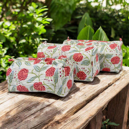 Set of 3 Pouches | Ecru