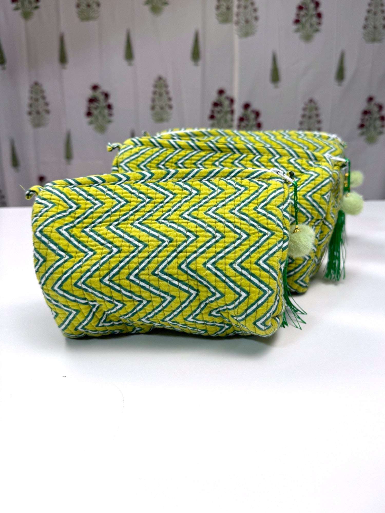 Set of 3 Pouches | Lime