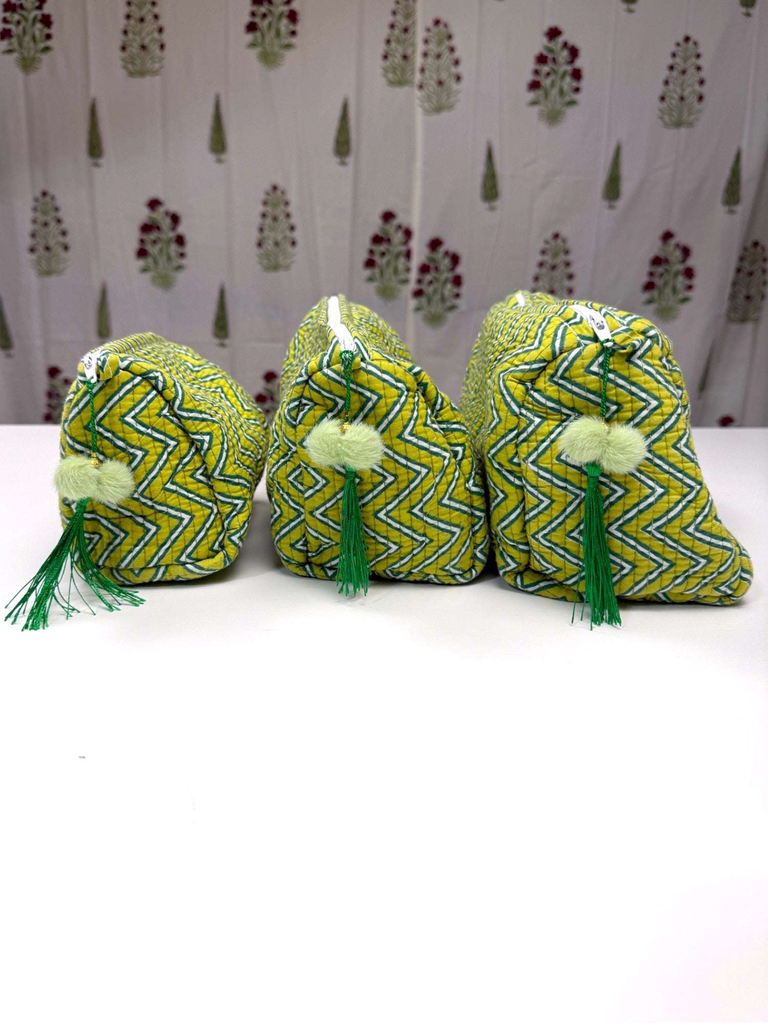 Set of 3 Pouches | Lime
