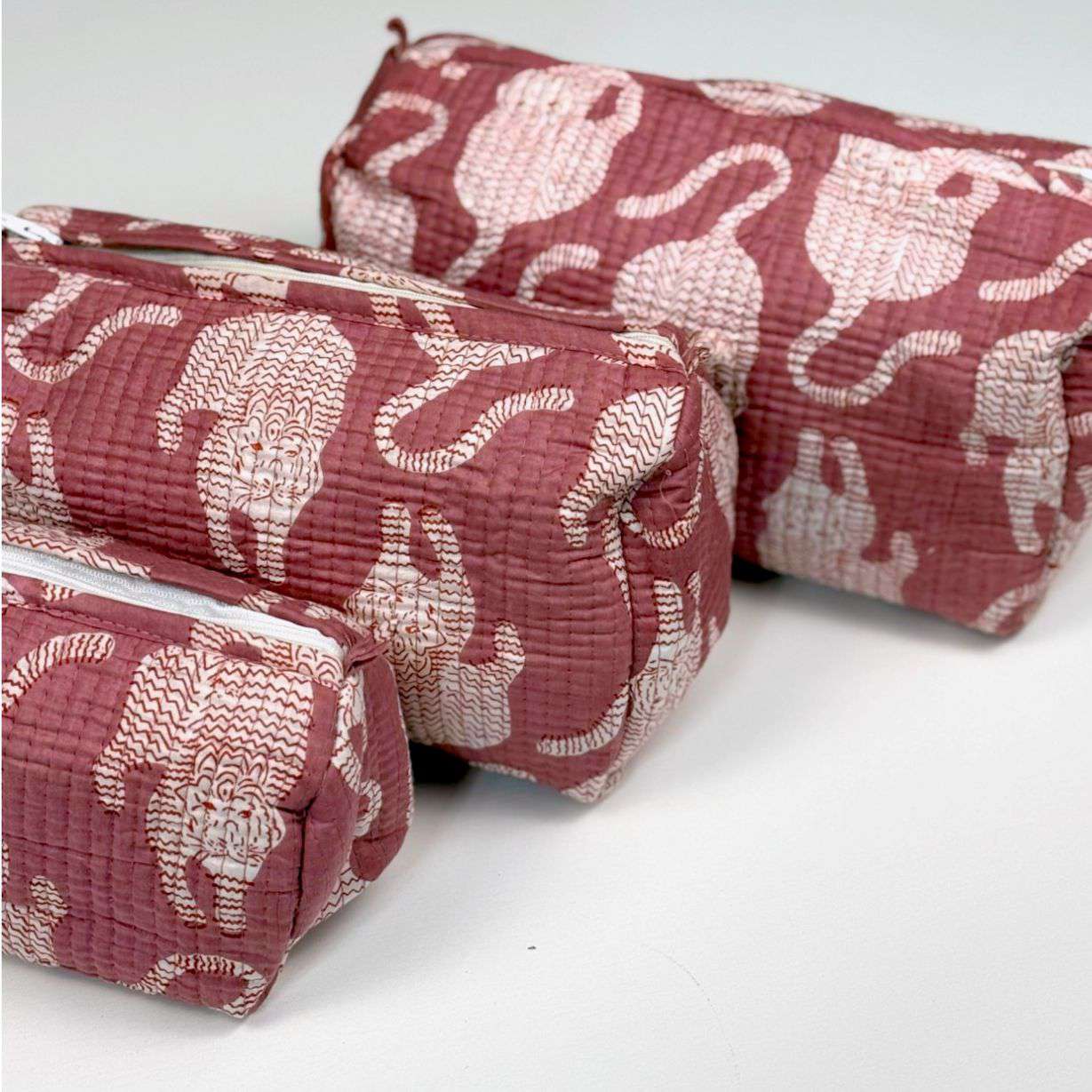 Set of 3 Pouches | Tiger