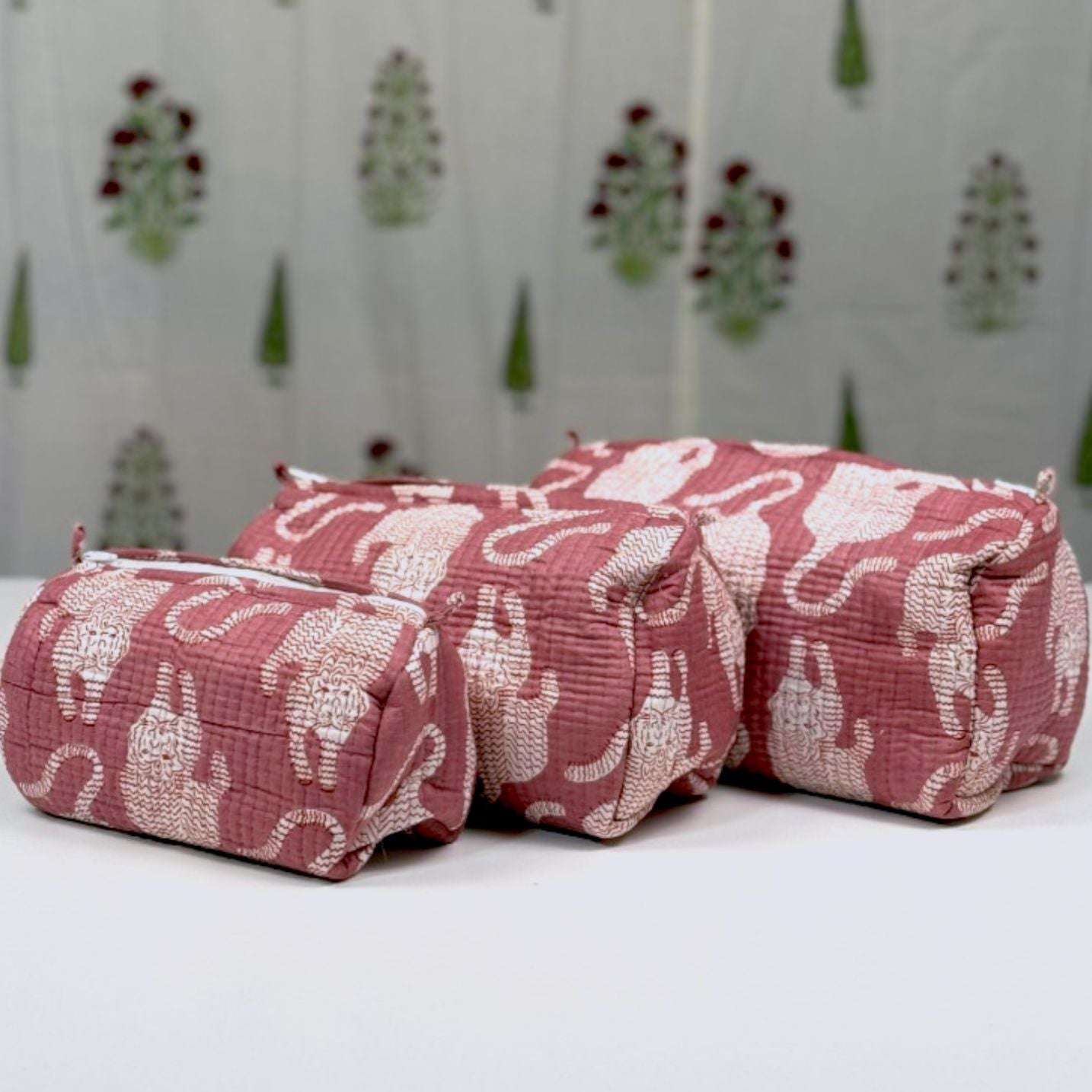 Set of 3 Pouches | Tiger