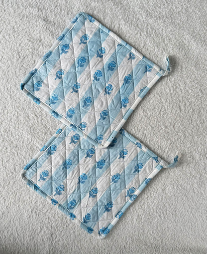 Pot Coasters | Stripe Floral